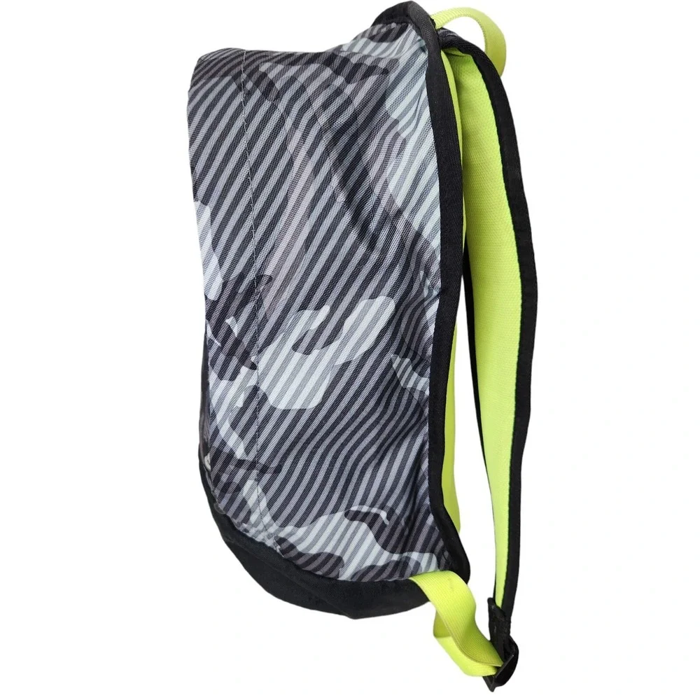 Nike Backpack Cheyenne Dark Grey Black Matte Silver Neon Yellow Trim Kids READ